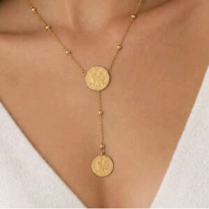 Collier Y Louis double face