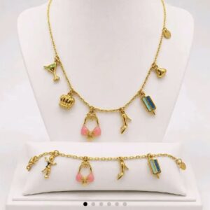 Parure bibelots fin couleur
