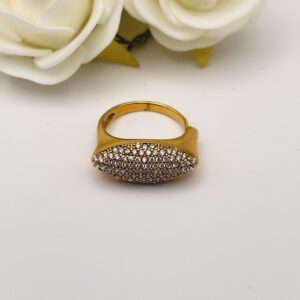 Bague strass réglable