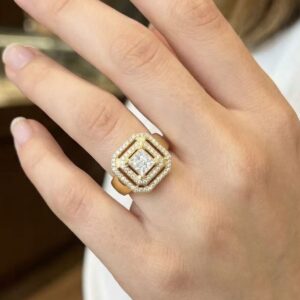 Bague  carré lux
