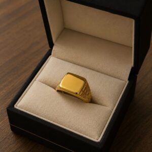 Bague  chevalière mixte