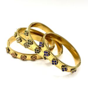 Bracelets fleurs avec strass