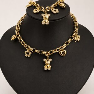 Parure bibelots doré