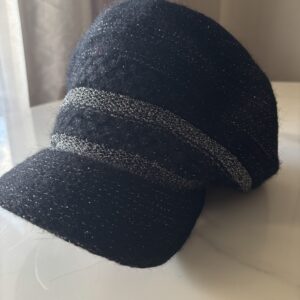 Casquette noir pailletée
