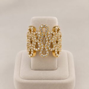 Bague style brodé