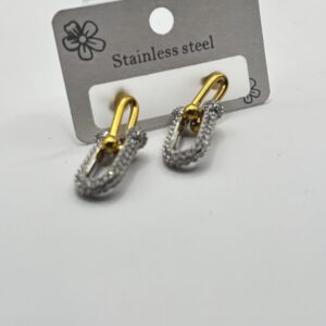 Boucles d’oreilles tyfa argenté à vice