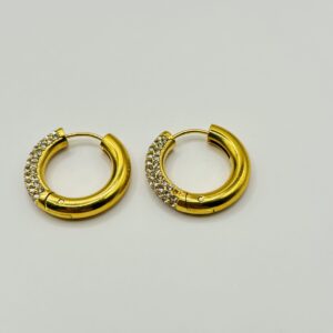 Boucles d’oreilles moyen doré