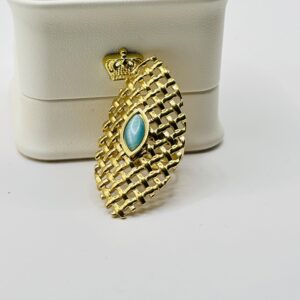 Bague minoucha perle bleu