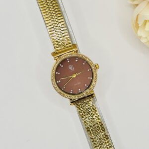 Montre réglable fond maron