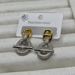 Boucles d’oreil. inspi hermès argenté