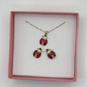Parure coccinelle 🐞 rouge