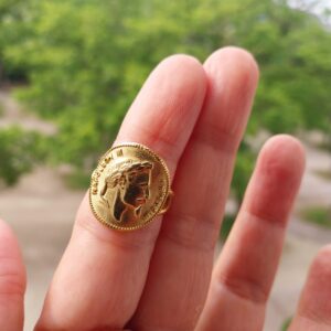 Bague Napoléon plate mate