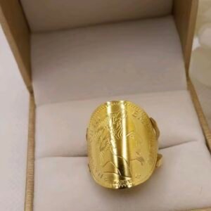 Bague tête Napoléon plate
