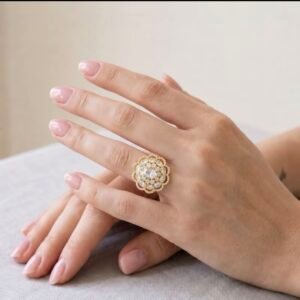 Bague fleurs de coton